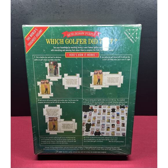 Which Golfer Did That? ~ 252 Piece Jigsaw Puzzle ~ Brand New ~ Factory Sealed - Picture 2 of 5